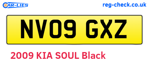 NV09GXZ are the vehicle registration plates.