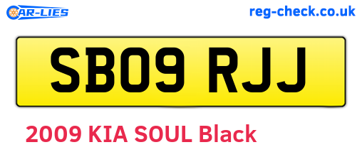 SB09RJJ are the vehicle registration plates.