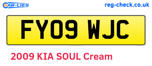 FY09WJC are the vehicle registration plates.