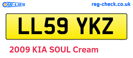 LL59YKZ are the vehicle registration plates.