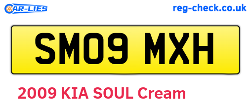 SM09MXH are the vehicle registration plates.