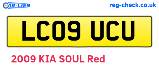 LC09UCU are the vehicle registration plates.