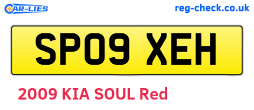 SP09XEH are the vehicle registration plates.