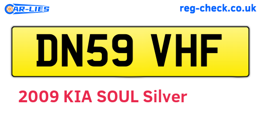 DN59VHF are the vehicle registration plates.