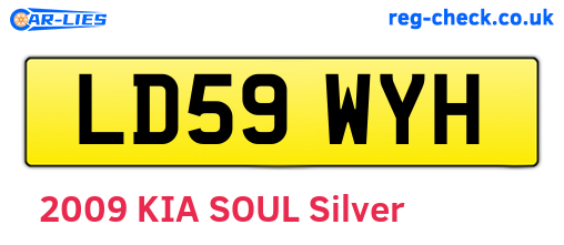 LD59WYH are the vehicle registration plates.