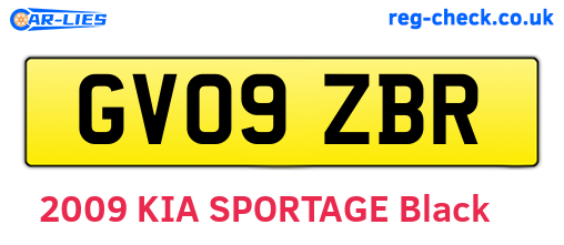 GV09ZBR are the vehicle registration plates.
