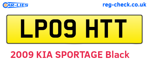 LP09HTT are the vehicle registration plates.