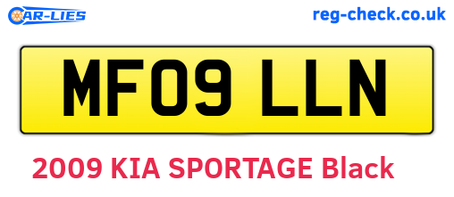 MF09LLN are the vehicle registration plates.