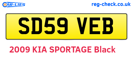 SD59VEB are the vehicle registration plates.