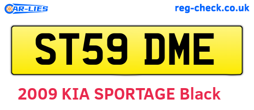 ST59DME are the vehicle registration plates.