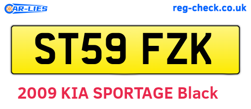 ST59FZK are the vehicle registration plates.