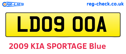 LD09OOA are the vehicle registration plates.