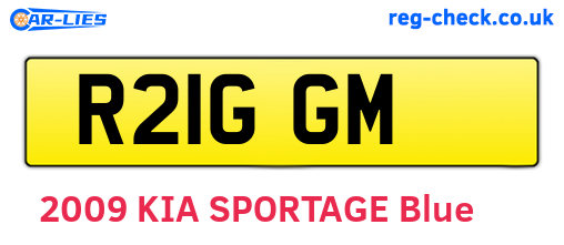 R21GGM are the vehicle registration plates.