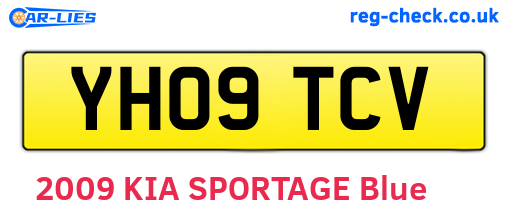 YH09TCV are the vehicle registration plates.