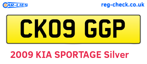 CK09GGP are the vehicle registration plates.