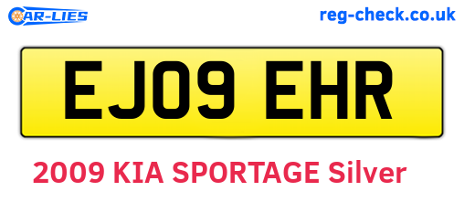 EJ09EHR are the vehicle registration plates.