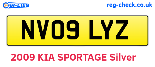 NV09LYZ are the vehicle registration plates.