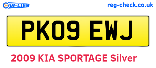 PK09EWJ are the vehicle registration plates.