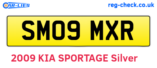 SM09MXR are the vehicle registration plates.
