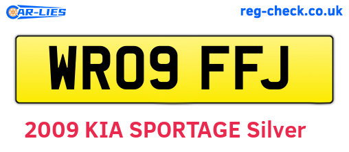 WR09FFJ are the vehicle registration plates.