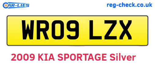 WR09LZX are the vehicle registration plates.