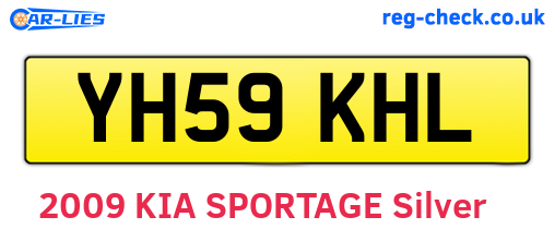 YH59KHL are the vehicle registration plates.