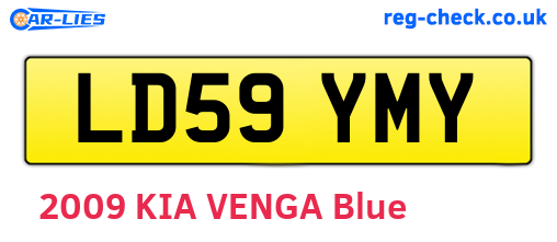 LD59YMY are the vehicle registration plates.