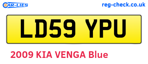 LD59YPU are the vehicle registration plates.