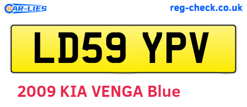 LD59YPV are the vehicle registration plates.