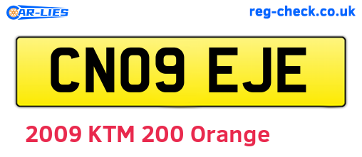 CN09EJE are the vehicle registration plates.