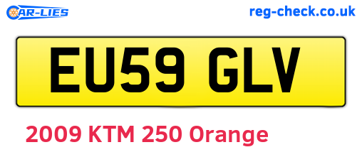 EU59GLV are the vehicle registration plates.