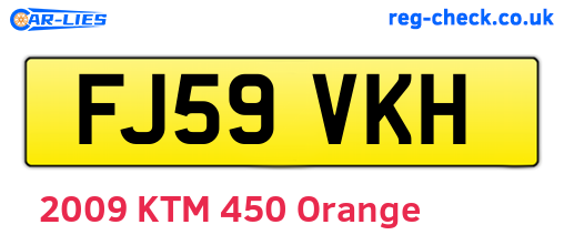 FJ59VKH are the vehicle registration plates.