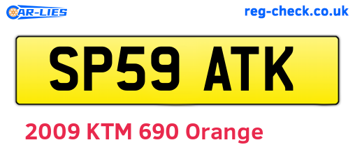 SP59ATK are the vehicle registration plates.
