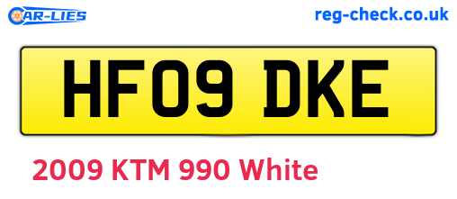 HF09DKE are the vehicle registration plates.