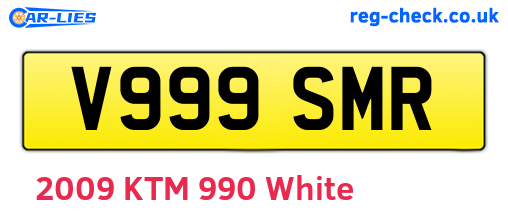 V999SMR are the vehicle registration plates.