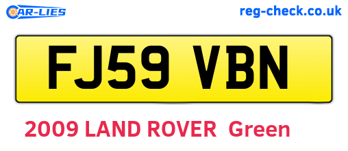 FJ59VBN are the vehicle registration plates.