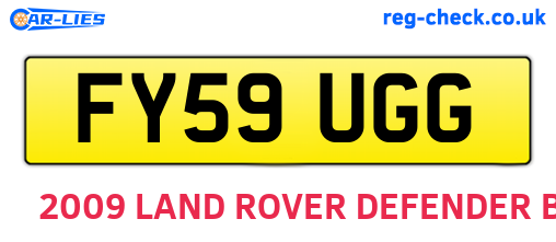 FY59UGG are the vehicle registration plates.