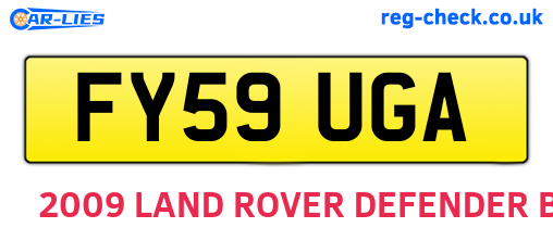 FY59UGA are the vehicle registration plates.