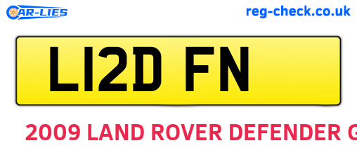 L12DFN are the vehicle registration plates.