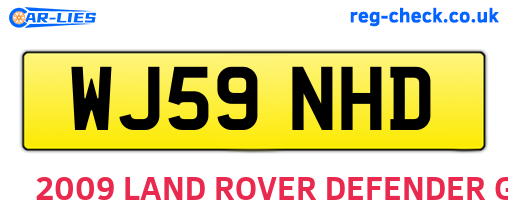 WJ59NHD are the vehicle registration plates.