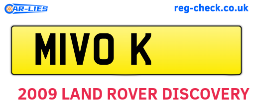 M1VOK are the vehicle registration plates.