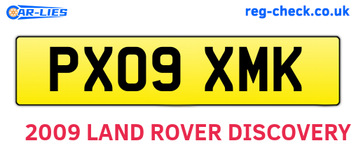 PX09XMK are the vehicle registration plates.