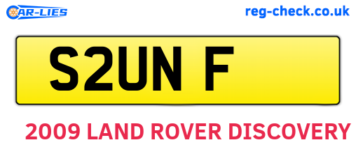 S2UNF are the vehicle registration plates.