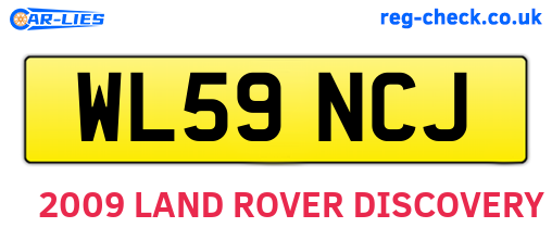 WL59NCJ are the vehicle registration plates.