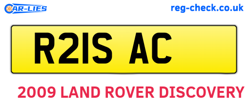 R21SAC are the vehicle registration plates.