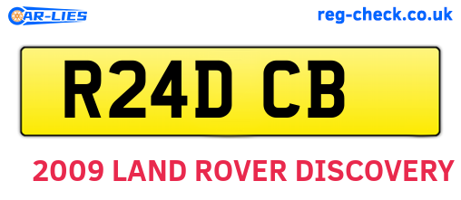 R24DCB are the vehicle registration plates.