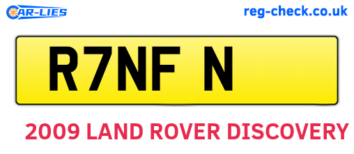 R7NFN are the vehicle registration plates.