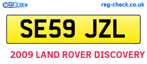SE59JZL are the vehicle registration plates.
