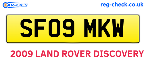 SF09MKW are the vehicle registration plates.