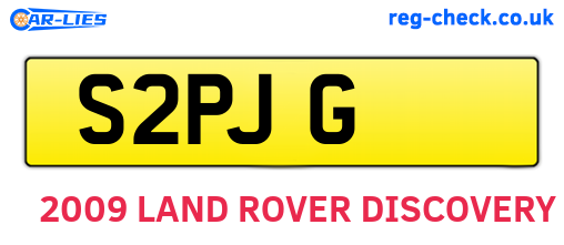 S2PJG are the vehicle registration plates.